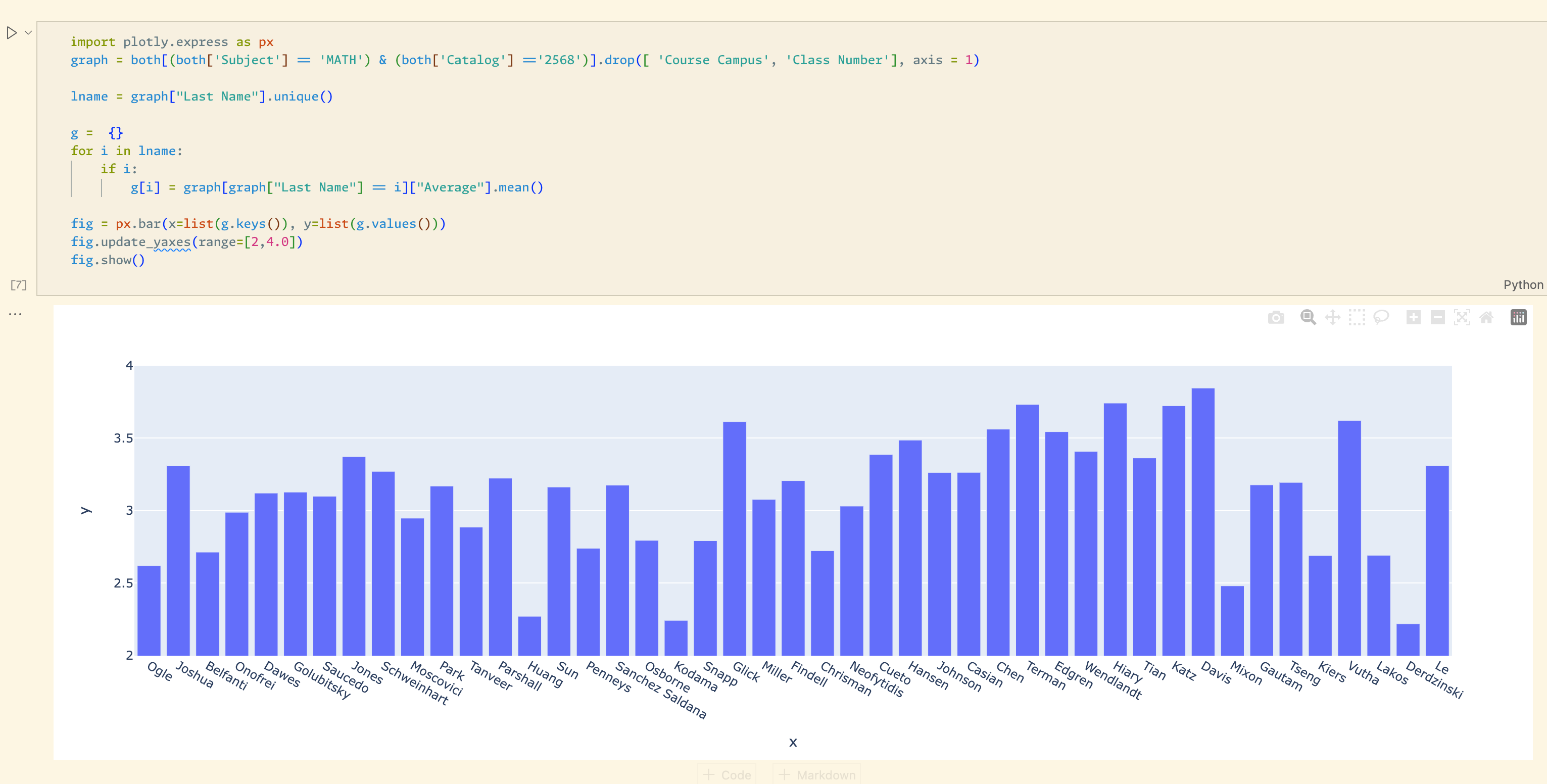 Sample of the original Grade Guide Jupyter notebook